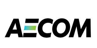 Logo with stylized text and colored stripes.